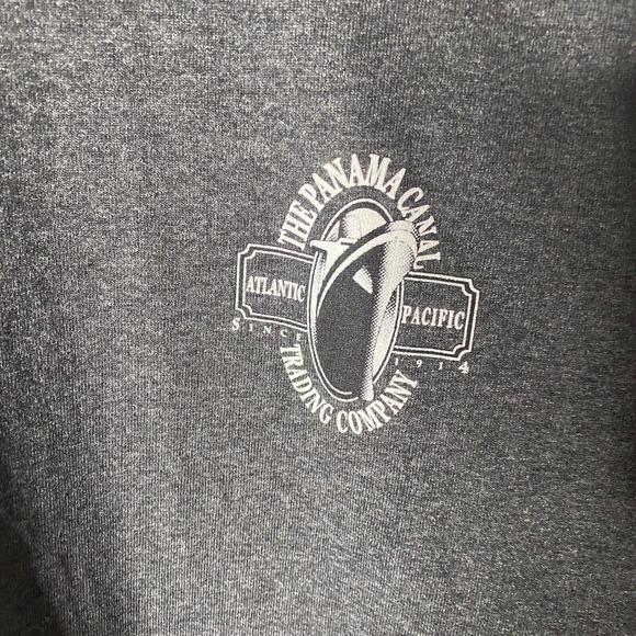 Vtg Panama Canal Trading Company Iguana T Shirt Mens SZ L Unisex Gray - Picture 3 of 7